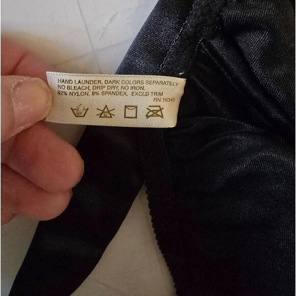 Vintage 90s Victoria Secret Second Skin Bra 40C Satin Unlined Underwire 1816 - Picture 7 of 8